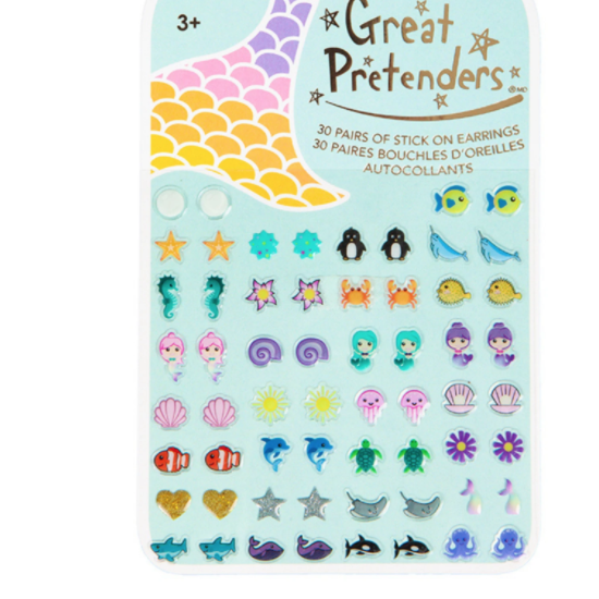 Mermaid Sticker Earrings: Let Your Kids Dress Up and Have Fun